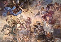 Saint Cajetan kalmeert goddelijke woede Saint Cajetan kalmeert goddelijke woede
