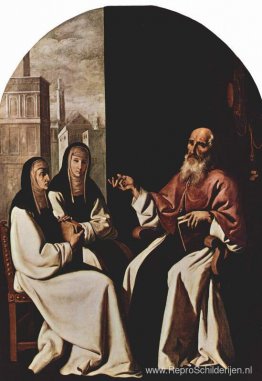 St. Jerome met St. Paula en St. Eustochium St. Jerome met St. Paula en St. Eustochium