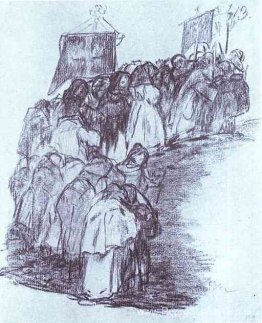 Processie van monniken Processie van monniken