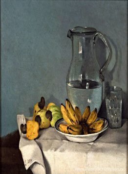 Stilleven met bananen, pot en cashewnoten 1870 Stilleven met bananen, pot en cashewnoten 1870