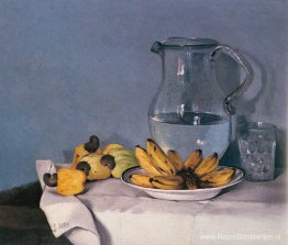 Bodegón de guineos, jarra en pajuiles Bodegón de guineos, jarra en pajuiles