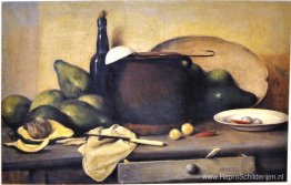 Bodegón met water en gebruiksvoorwerpen Bodegón met water en gebruiksvoorwerpen