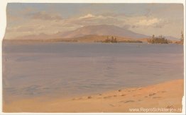 Mount Katahdin vanaf Lake Millinocket Mount Katahdin vanaf Lake Millinocket
