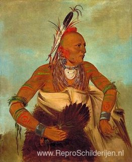 Osage-krijger van de Wha-sha-she-band (een onderdeel van Hunkah) Osage-krijger van de Wha-sha-she-band (een onderdeel van Hunkah)