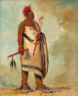 Shonka Sabe (zwarte hond). Hoofd van de Hunkah-divisie van de Os Shonka Sabe (zwarte hond). Hoofd van de Hunkah-divisie van de Os