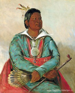 Mó-sho-la-túb-bee, hij die uitzet en doodt, hoofd van de stam Mó-sho-la-túb-bee, hij die uitzet en doodt, hoofd van de stam