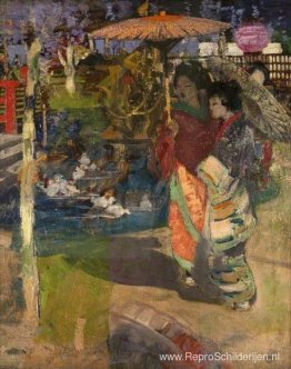 In een Japanse tuin In een Japanse tuin