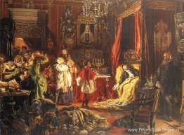 Dood van Sigismund Augustus in Knyszyn Dood van Sigismund Augustus in Knyszyn