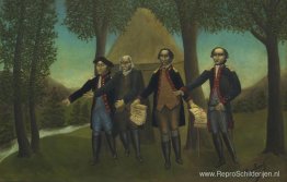 De proclamatie van de Amerikaanse onafhankelijkheid De proclamatie van de Amerikaanse onafhankelijkheid