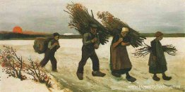 Houtverzamelaars in de sneeuw Houtverzamelaars in de sneeuw