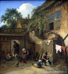De deur van het huisje De deur van het huisje