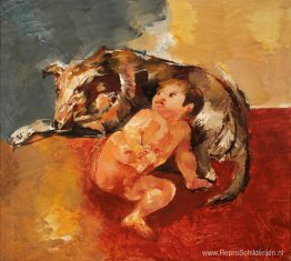 jongen en hond jongen en hond