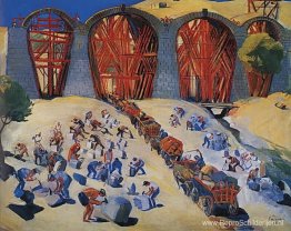 Bouw van brug Bouw van brug