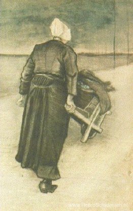 Scheveningse Vrouw met Kruiwagen Scheveningse Vrouw met Kruiwagen
