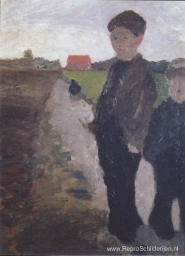 Twee jongens op Moorkanal Twee jongens op Moorkanal