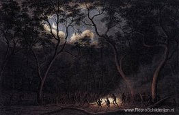 Een Corroboree in Van Diemen's Land Een Corroboree in Van Diemen's Land