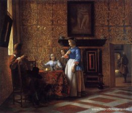 Interieur met figuren Interieur met figuren