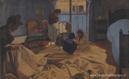 De wasvrouw, blauwe kamer De wasvrouw, blauwe kamer