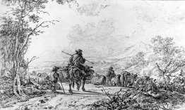 Herders in landschap Herders in landschap