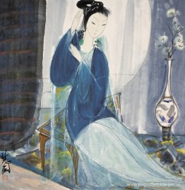 Dame in blauw Dame in blauw