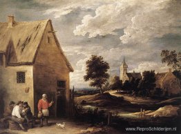 Dorpsscène Dorpsscène