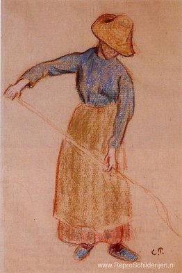 Boer met een hooivork Boer met een hooivork