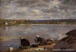 Wasvrouwen aan de oevers van de Touques Wasvrouwen aan de oevers van de Touques