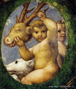 Putto Met Jachttrofee Putto Met Jachttrofee