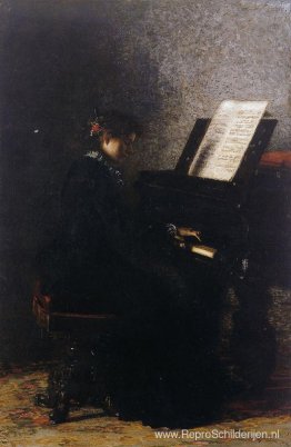 Elisabeth aan de piano Elisabeth aan de piano