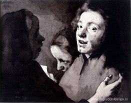 Conversatiestuk: Drie hoofden Conversatiestuk: Drie hoofden