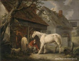 Een hoefsmid Een hoefsmid