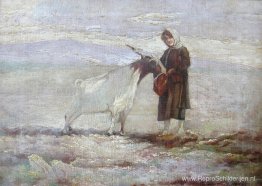 Het meisje en de geit Het meisje en de geit