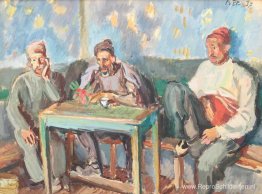 Turken in het café Turken in het café