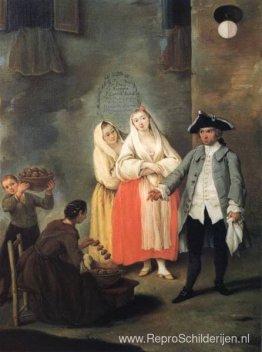 De verkoper van beignets De verkoper van beignets