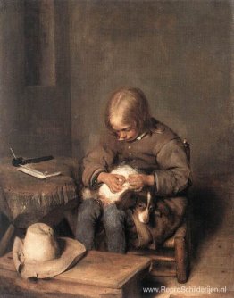 De vlooienvanger (jongen met zijn hond) De vlooienvanger (jongen met zijn hond)