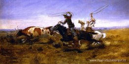 OH Cowboys die een stuur vastbinden OH Cowboys die een stuur vastbinden