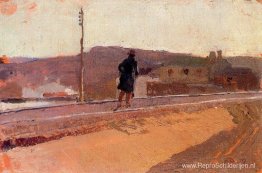 Landschap met figuur Landschap met figuur