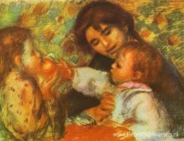 Gabrielle met Renoirs kinderen Gabrielle met Renoirs kinderen