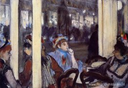 Vrouwen op een caféterras in de avond Vrouwen op een caféterras in de avond