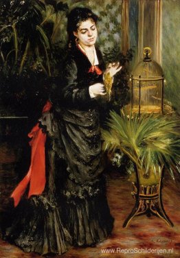 Vrouw met een papegaai (Henriette Darras) Vrouw met een papegaai (Henriette Darras)