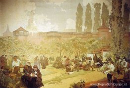 Het drukken van de Bijbel van Kralice in Ivancice Het drukken van de Bijbel van Kralice in Ivancice