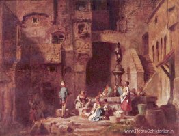 Wasvrouwen bij de bron Wasvrouwen bij de bron