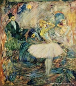 De danseres in haar kleedkamer De danseres in haar kleedkamer