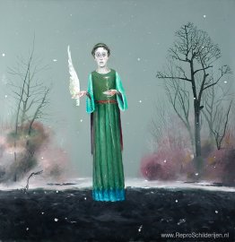 Dichter met bloem Dichter met bloem