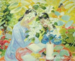 Lezen in de tuin Lezen in de tuin