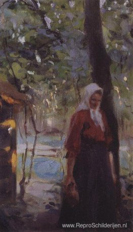 Een vrouw met een kruik Een vrouw met een kruik