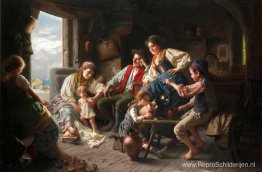 De familie van de visser De familie van de visser
