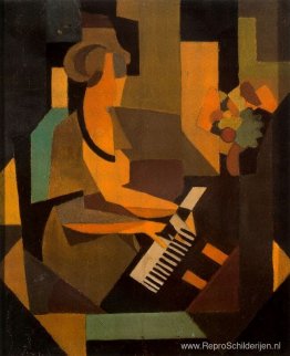 Georgette aan de piano Georgette aan de piano