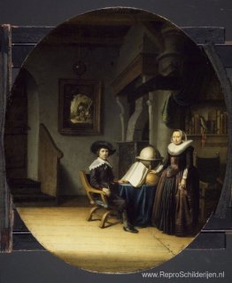 Burgemeester Hasselaar en zijn vrouw Burgemeester Hasselaar en zijn vrouw