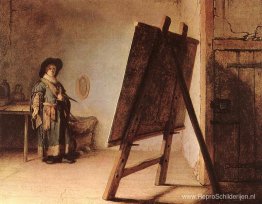 Kunstenaar in zijn atelier Kunstenaar in zijn atelier